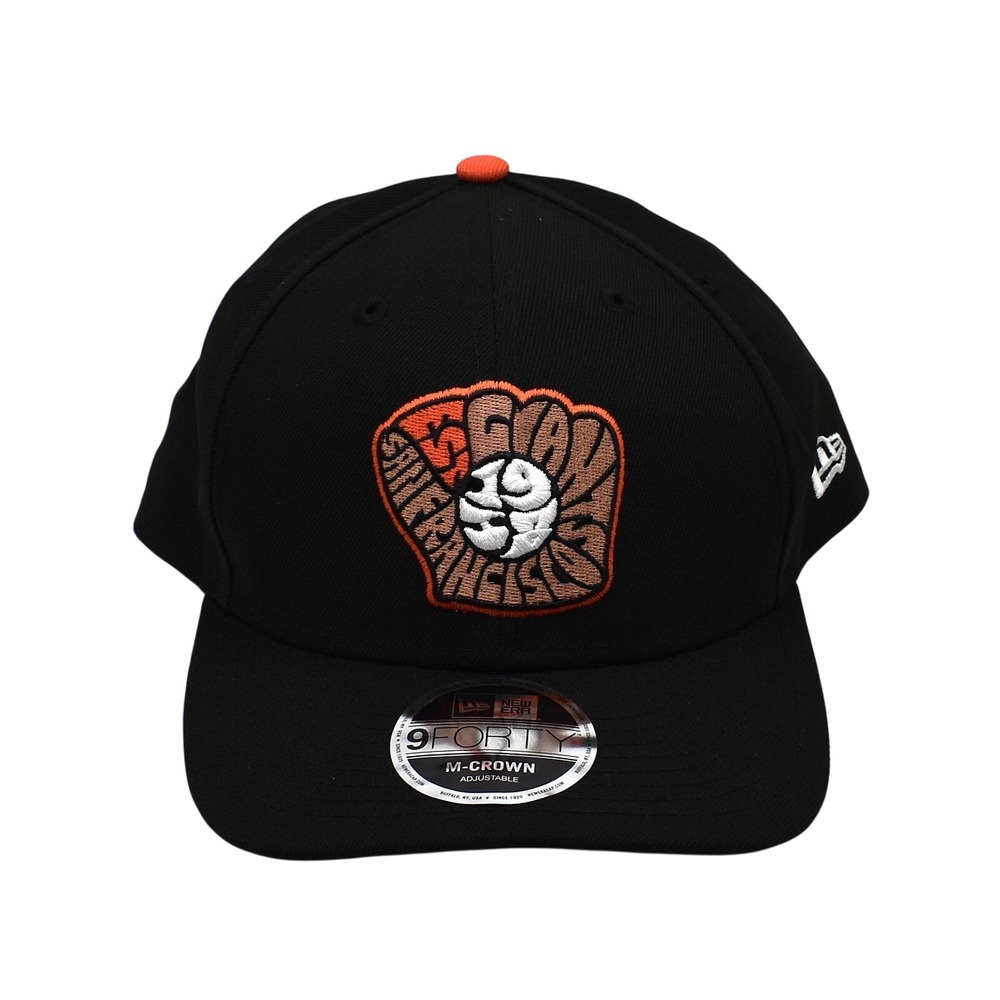New Era 9FORTY San Francisco Giants MLB Snapback Hat Cap Black Orange NWT OSFM